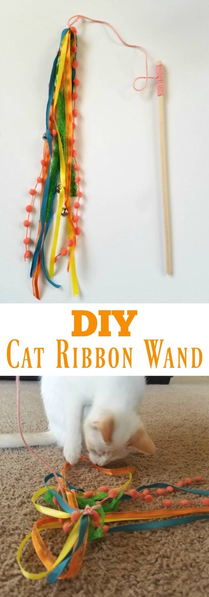 DIY Cat Ribbon Wand