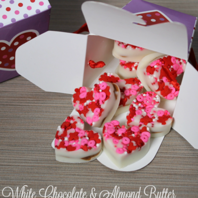White Chocolate & Almond Butter Valentine's Hearts