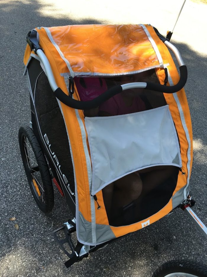 The Burley D?Lite is a Top-of-the-Line Bike Trailer For Kids