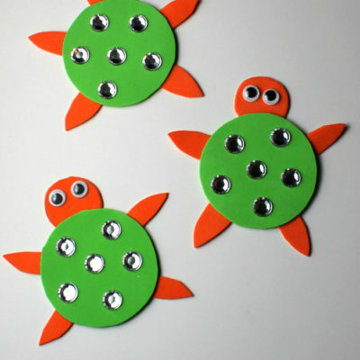Turtle Magnets preschool craft