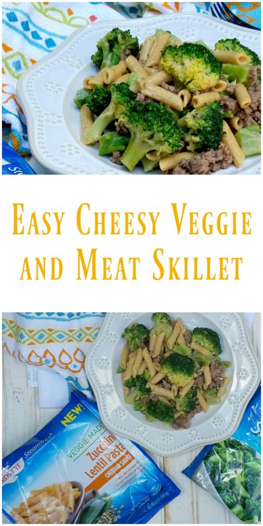 Easy Cheesy Veggie and Meat Skillet
