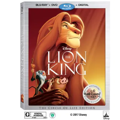 Disney's The Lion King on Blu-ray August 29th