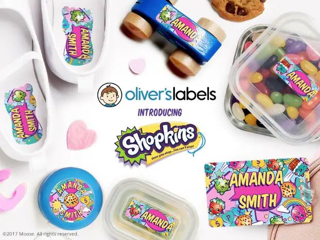 Back to School Shopkins Labels From Oliver's Labels + Coupon Code