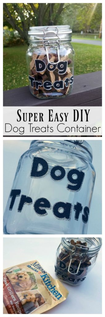 DIY dogs treats container