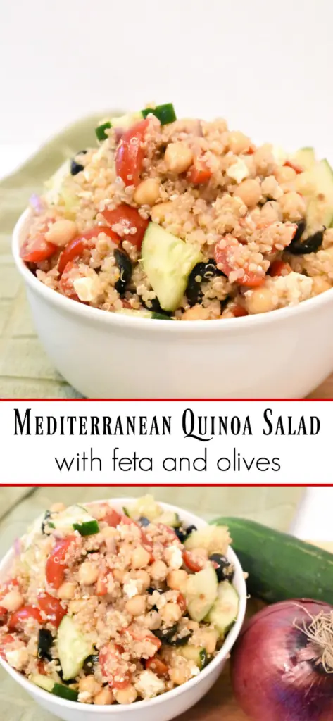 Mediterranean Quinoa Salad with Feta and Olives