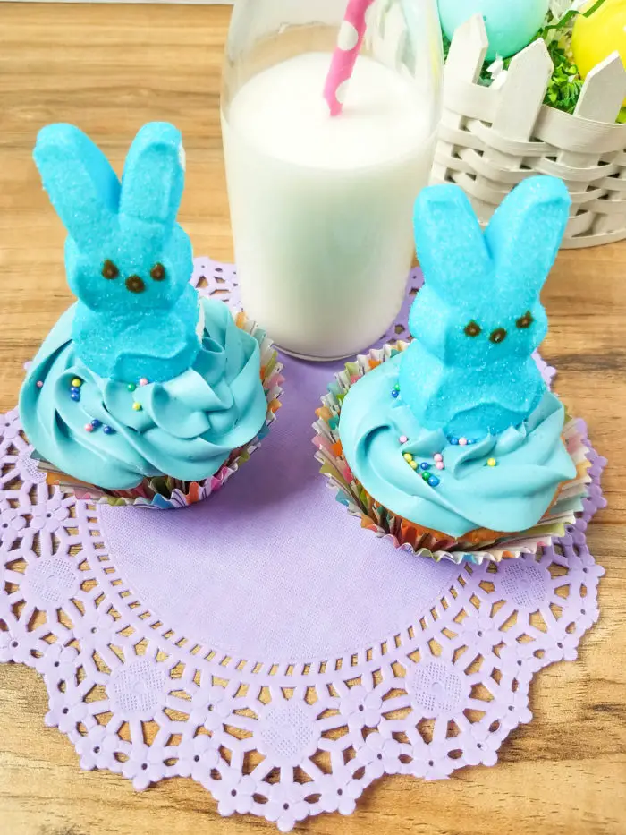 Easy Peeps Bunny Cupcakes