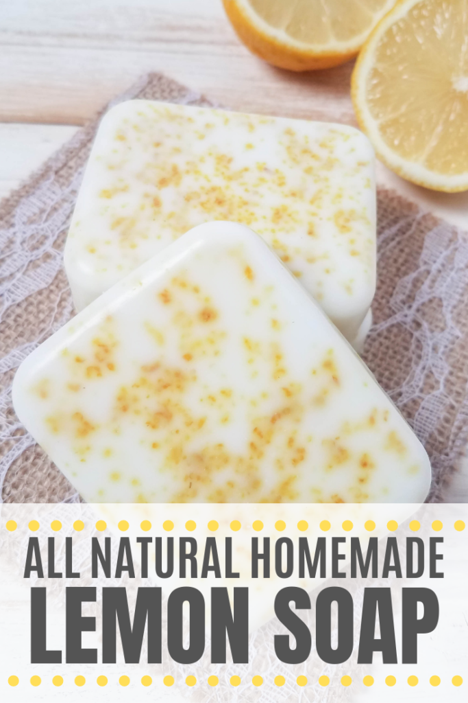 Homemade All Natural Lemon Soap