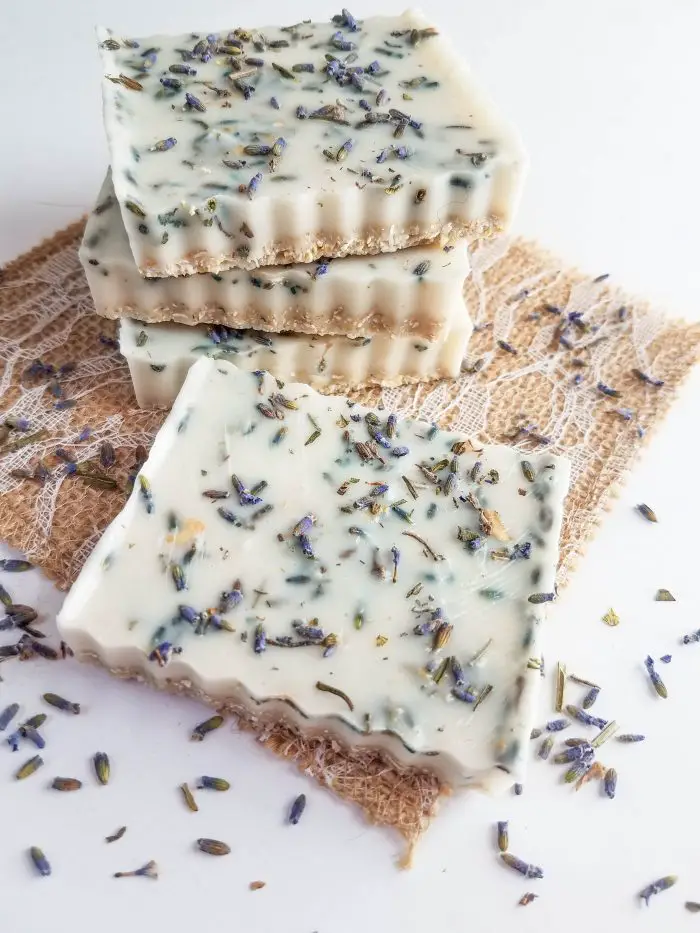lavender and oatmeal soap