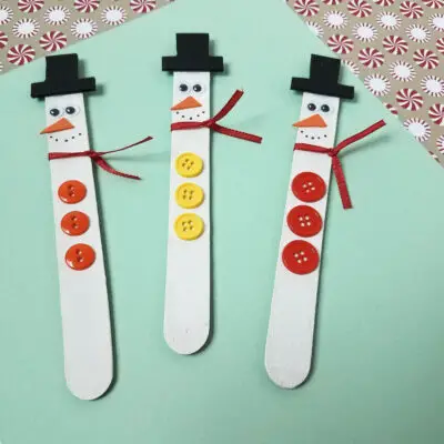 easy snowman magnets