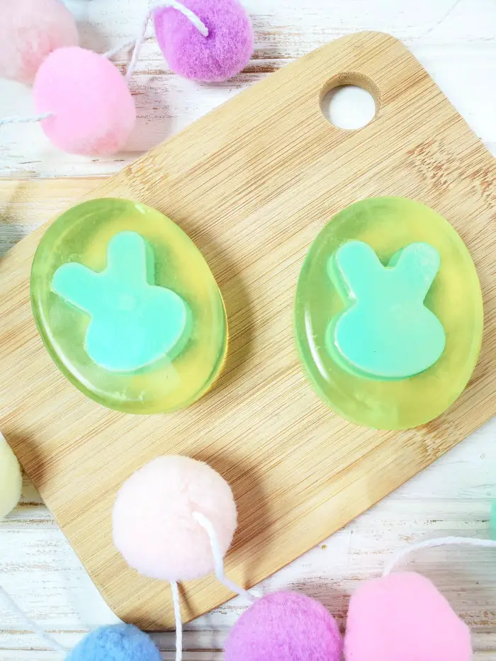 easter soap with bunnies