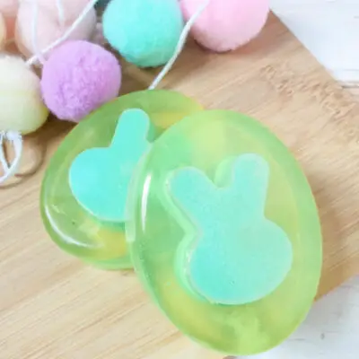 Lilac Scented Layered Bunny Soap