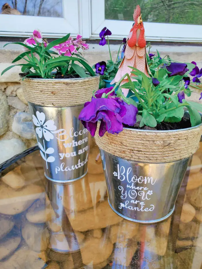 Cricut DIY Flower Pots