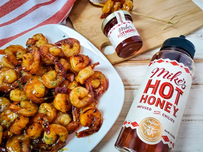 This spicy honey garlic shrimp recipe is quick, easy and absolutely delicious! Serve these shrimp with rice and a vegetable, or serve alone as an appetizer.