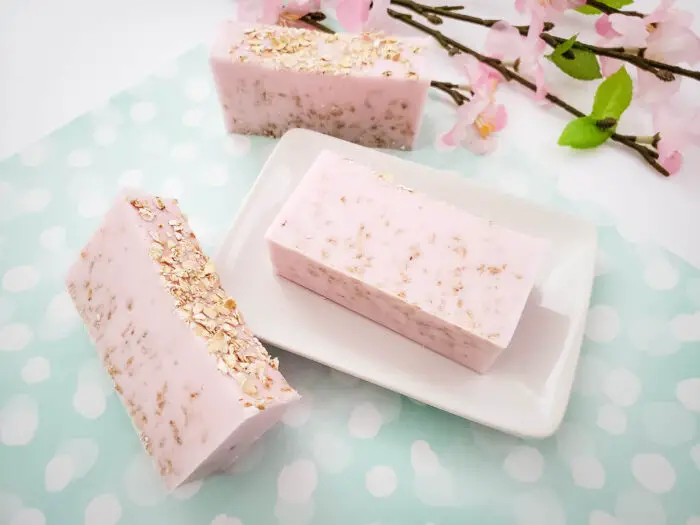 Oatmeal Soap Recipe with Cherry Almond Fragrance